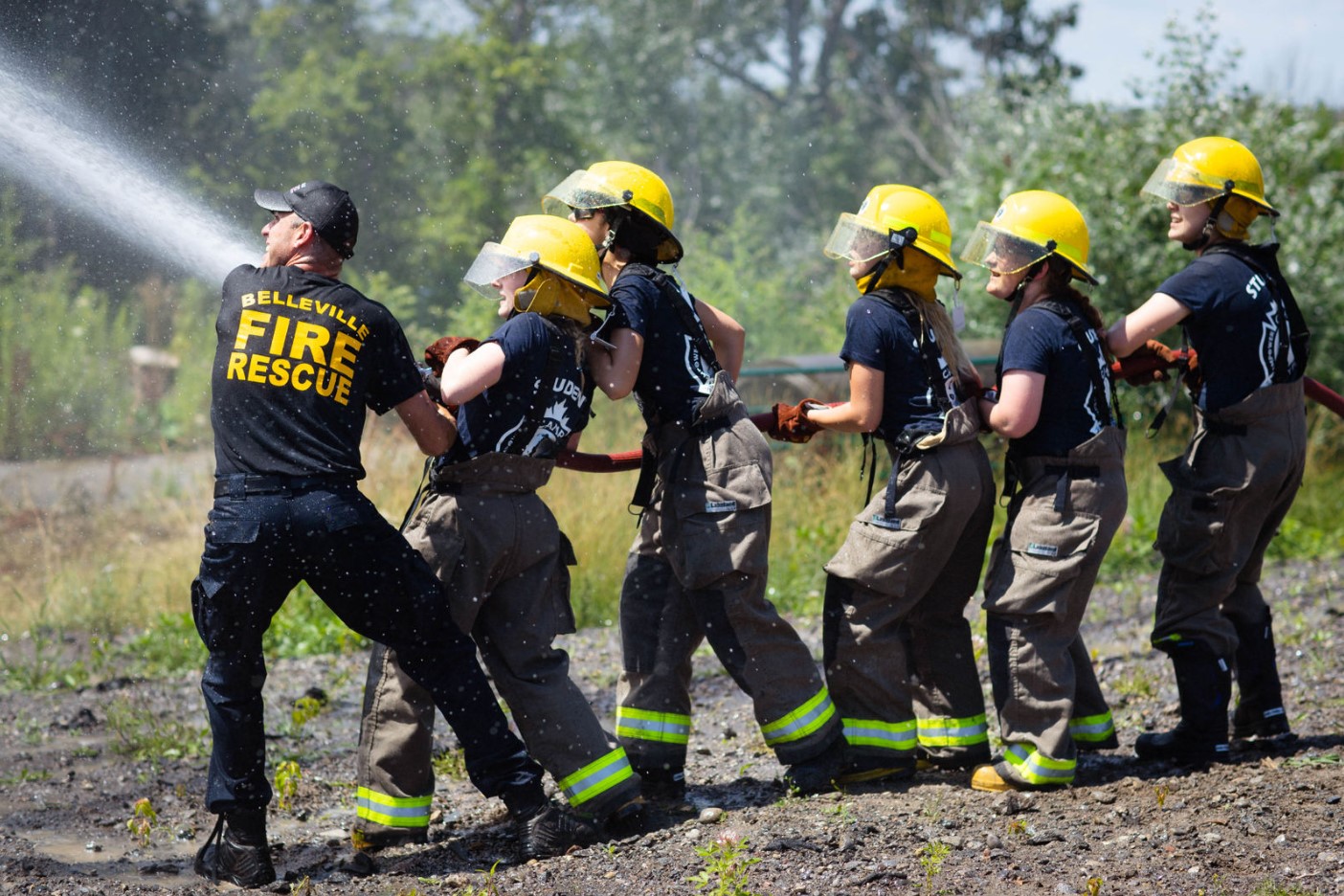 image of firefighter training