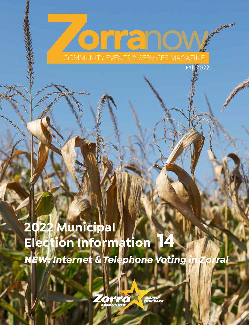 magazine cover with corn field