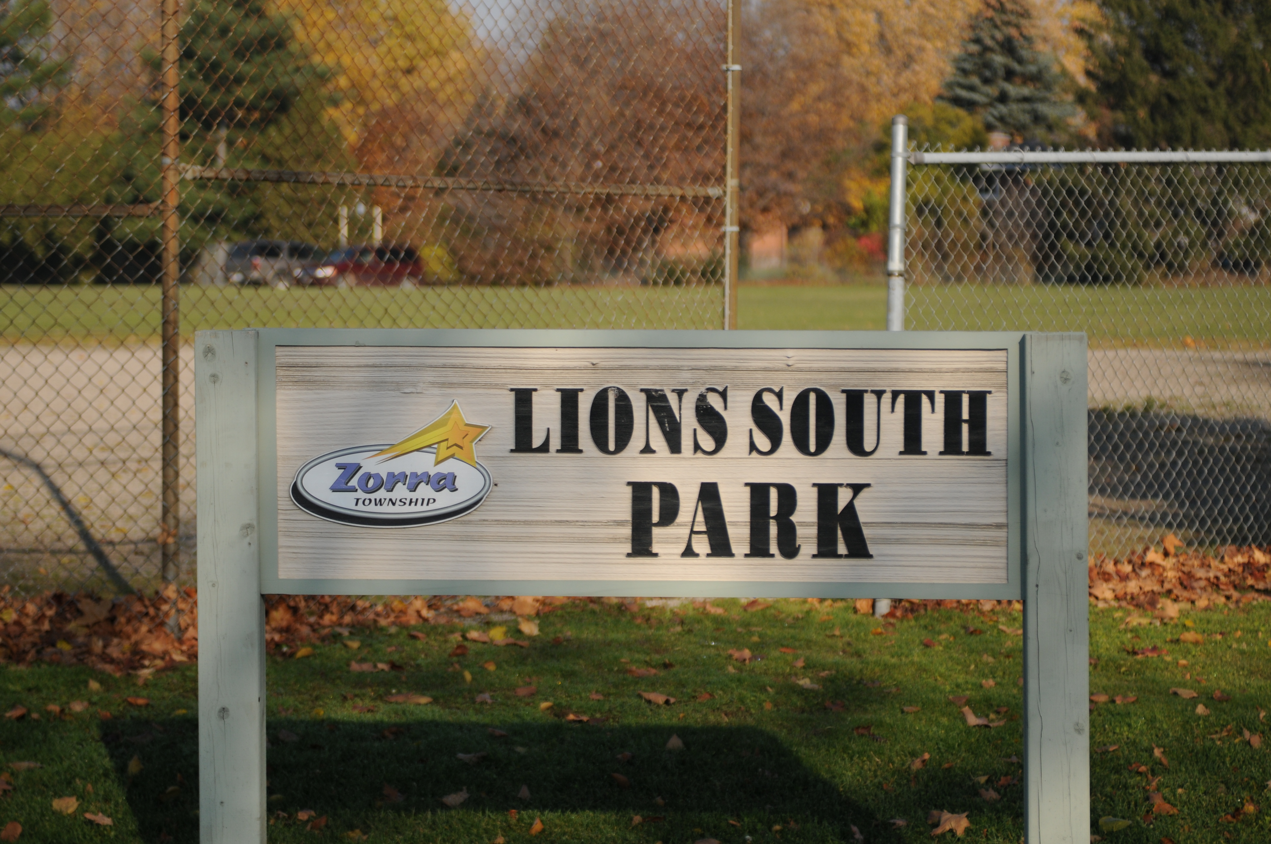 South Lions Park Entrance Sign