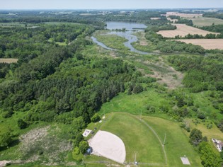 aerial image of ball park