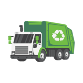 image of garbage truck